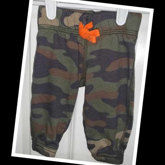 •4/$10 Carters 3m camo joggers🪵EUC🪵 - Picture 1 of 3